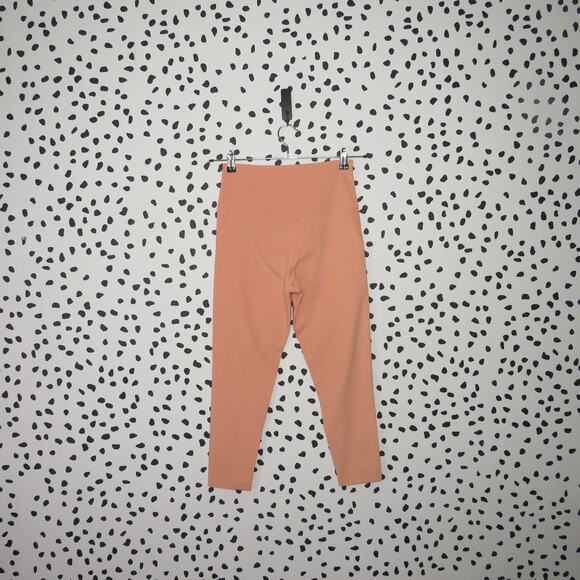 Girlfriend Collective Peach Orange High Waist Activewear Leggings - Picture 5 of 8